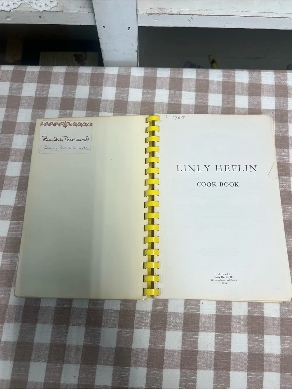 Vintage linly Heflin cookbook Birmingham ala recipes